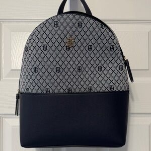 Tommy Hilfiger Navy and Gray Women's Backpack
